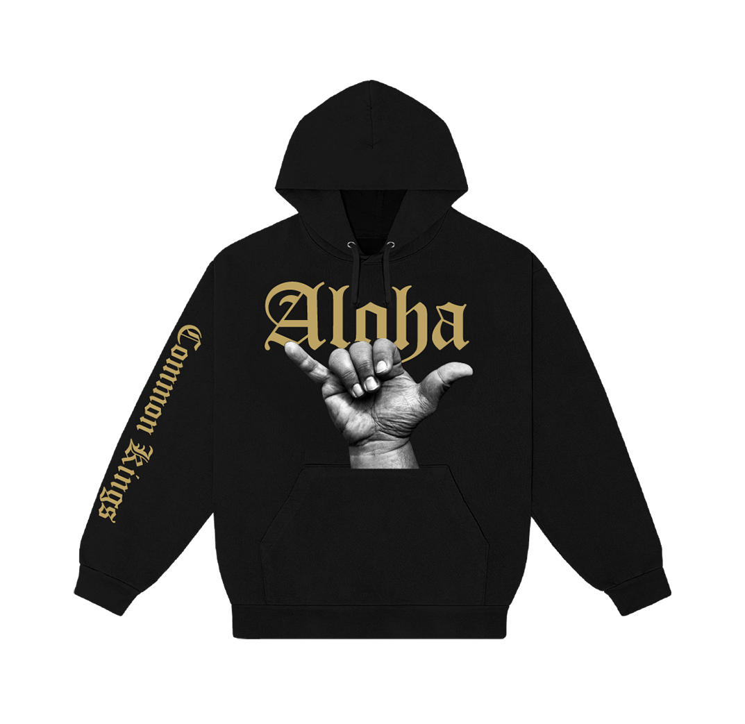 ALOHA HOODIE - GOLD