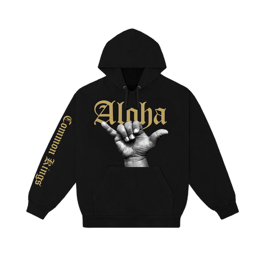 ALOHA HOODIE - GOLD