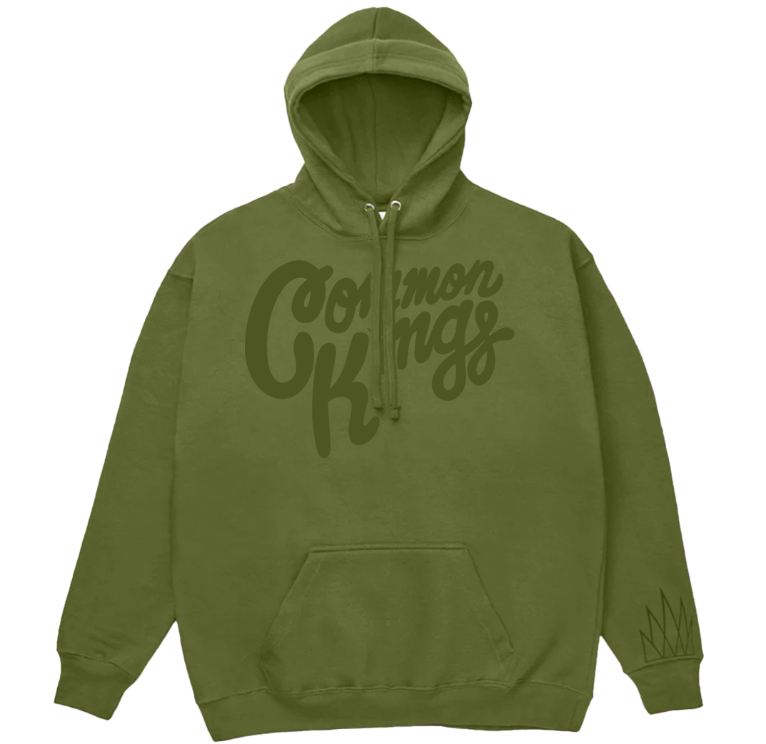 OG Puff Logo 2Tone Hoodie (Evergreen)
